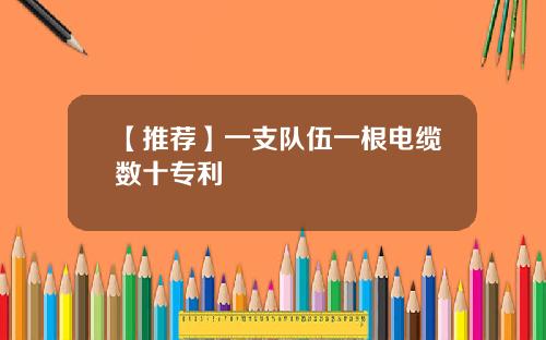 【推荐】一支队伍一根电缆数十专利