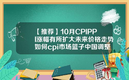 【推荐】10月CPIPPI涨幅有所扩大未来价格走势如何cpi市场篮子中国调整过多少次