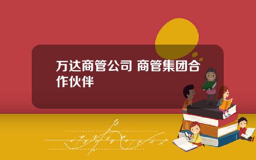 万达商管公司 商管集团合作伙伴