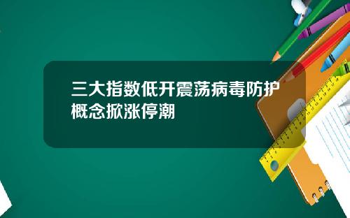 三大指数低开震荡病毒防护概念掀涨停潮