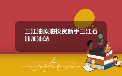 三江油原油投资新手三江石油加油站