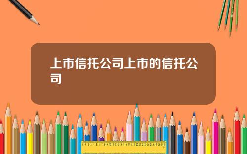上市信托公司上市的信托公司