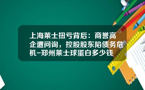 上海莱士扭亏背后：商誉高企遭问询，控股股东陷债务危机-郑州莱士球蛋白多少钱