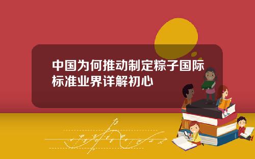 中国为何推动制定粽子国际标准业界详解初心