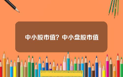中小股市值？中小盘股市值