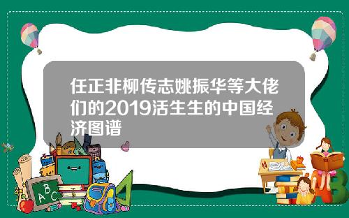 任正非柳传志姚振华等大佬们的2019活生生的中国经济图谱