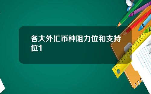 各大外汇币种阻力位和支持位1