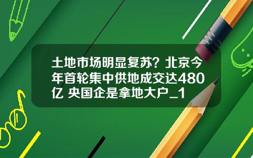 土地市场明显复苏？北京今年首轮集中供地成交达480亿 央国企是拿地大户_1