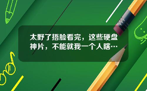 太野了捂脸看完，这些硬盘神片，不能就我一个人瞎…