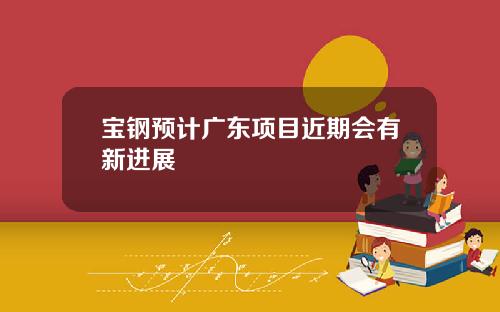 宝钢预计广东项目近期会有新进展