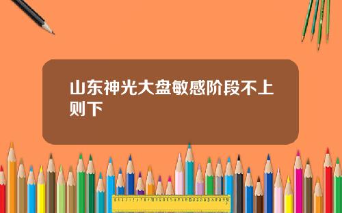 山东神光大盘敏感阶段不上则下