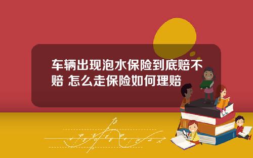 车辆出现泡水保险到底赔不赔 怎么走保险如何理赔