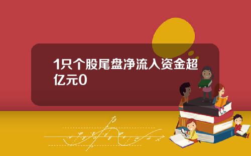 1只个股尾盘净流入资金超亿元0