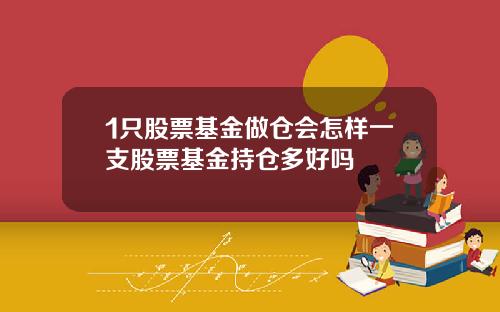 1只股票基金做仓会怎样一支股票基金持仓多好吗