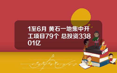 1至6月 黄石一地集中开工项目79个 总投资33801亿