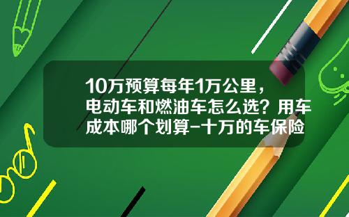 10万预算每年1万公里，电动车和燃油车怎么选？用车成本哪个划算-十万的车保险多少钱【新闻】