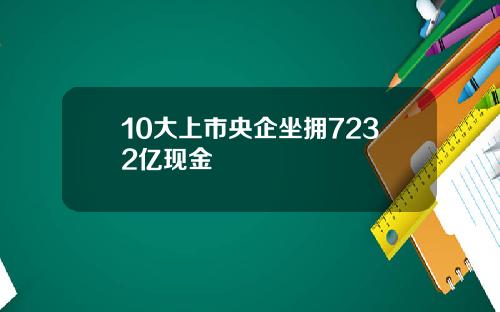 10大上市央企坐拥7232亿现金