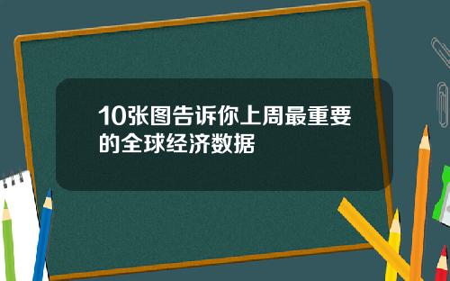 10张图告诉你上周最重要的全球经济数据