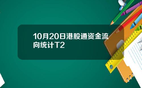 10月20日港股通资金流向统计T2
