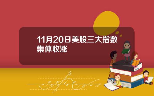 11月20日美股三大指数集体收涨