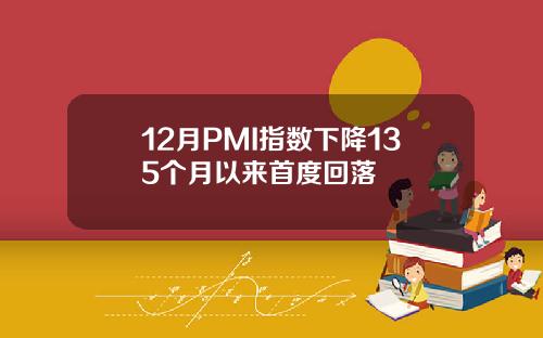 12月PMI指数下降135个月以来首度回落