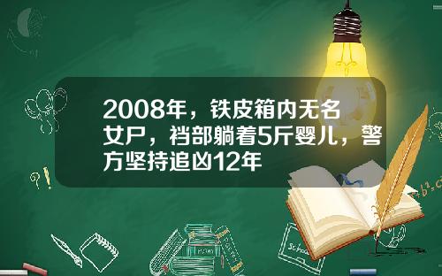 2008年，铁皮箱内无名女尸，裆部躺着5斤婴儿，警方坚持追凶12年