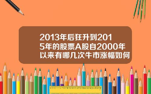 2013年后狂升到2015年的股票A股自2000年以来有哪几次牛市涨幅如何