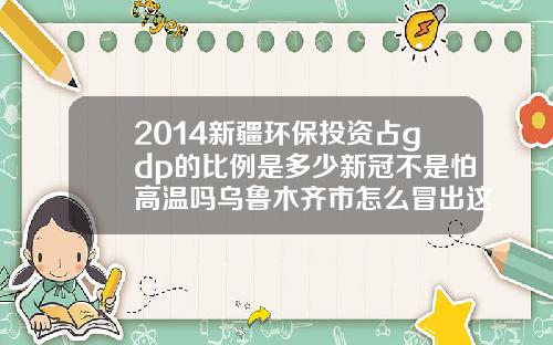 2014新疆环保投资占gdp的比例是多少新冠不是怕高温吗乌鲁木齐市怎么冒出这么多确诊.