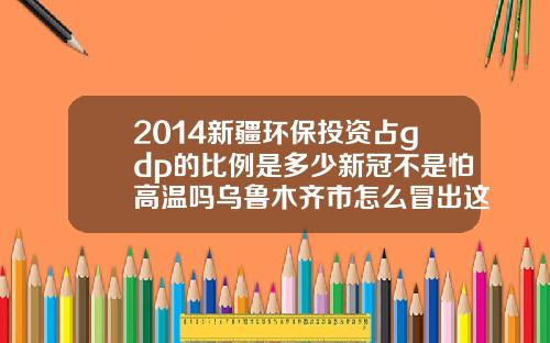 2014新疆环保投资占gdp的比例是多少新冠不是怕高温吗乌鲁木齐市怎么冒出这么多确诊