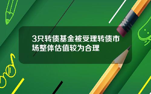 3只转债基金被受理转债市场整体估值较为合理