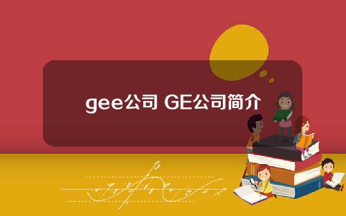 gee公司 GE公司简介