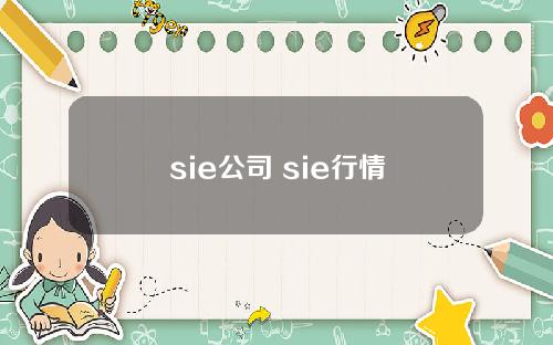 sie公司 sie行情