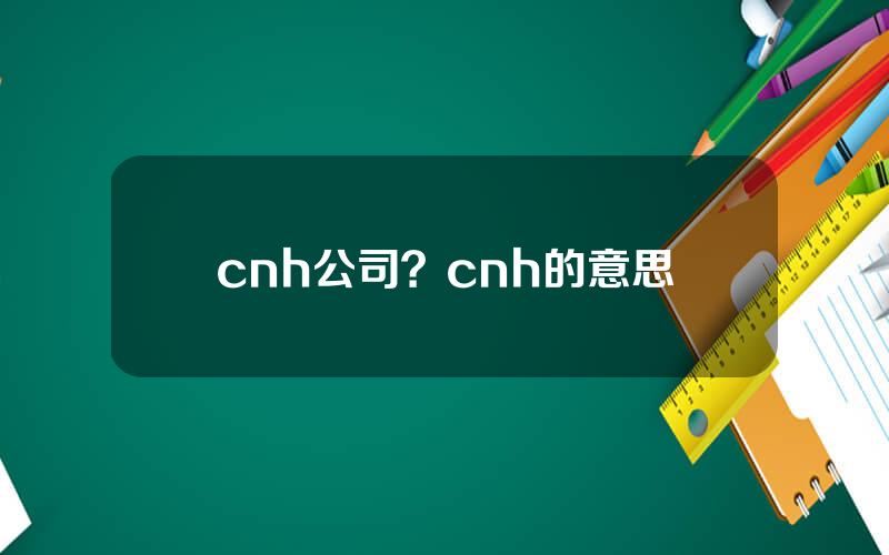 cnh公司？cnh的意思