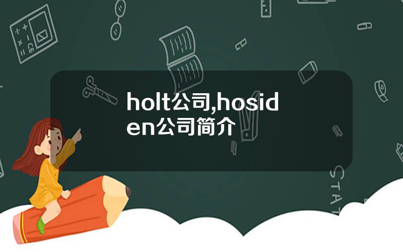 holt公司,hosiden公司简介