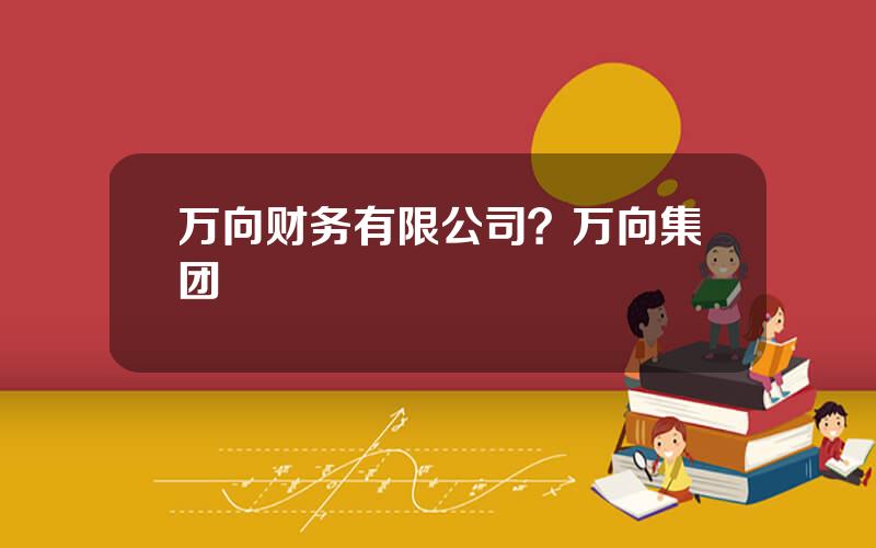 万向财务有限公司？万向集团
