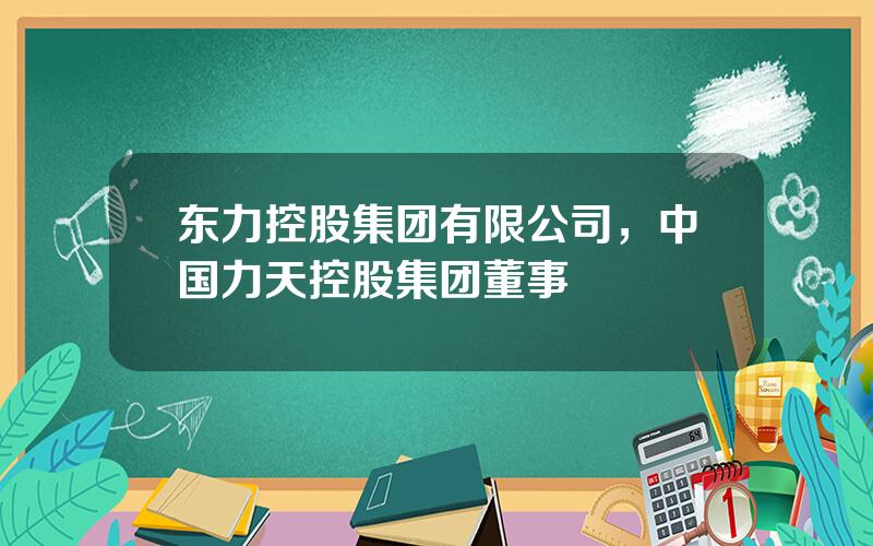 东力控股集团有限公司，中国力天控股集团董事