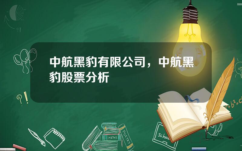 中航黑豹有限公司，中航黑豹股票分析