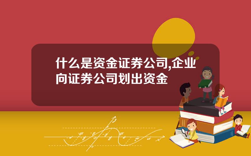 什么是资金证券公司,企业向证券公司划出资金