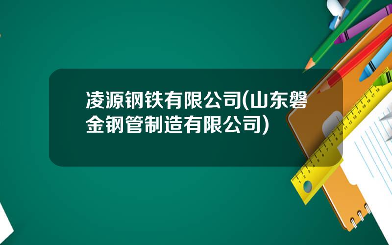 凌源钢铁有限公司(山东磐金钢管制造有限公司)