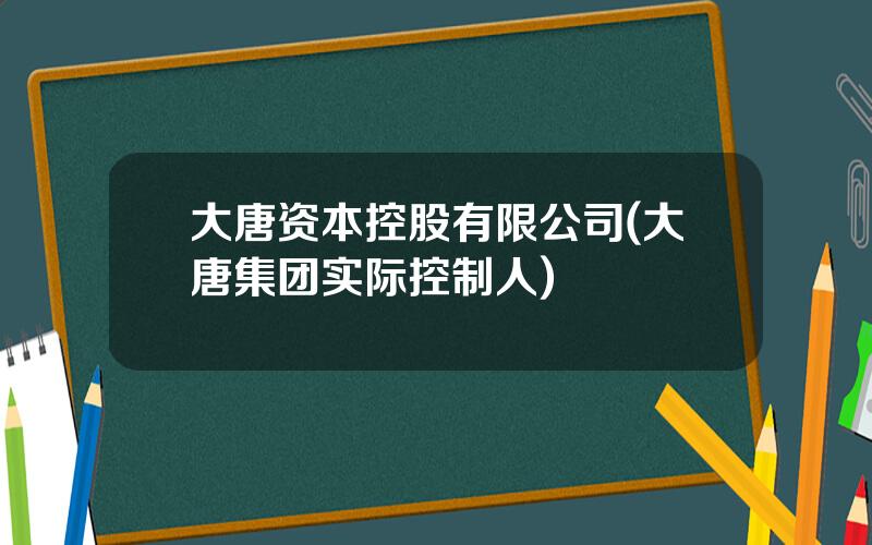 大唐资本控股有限公司(大唐集团实际控制人)