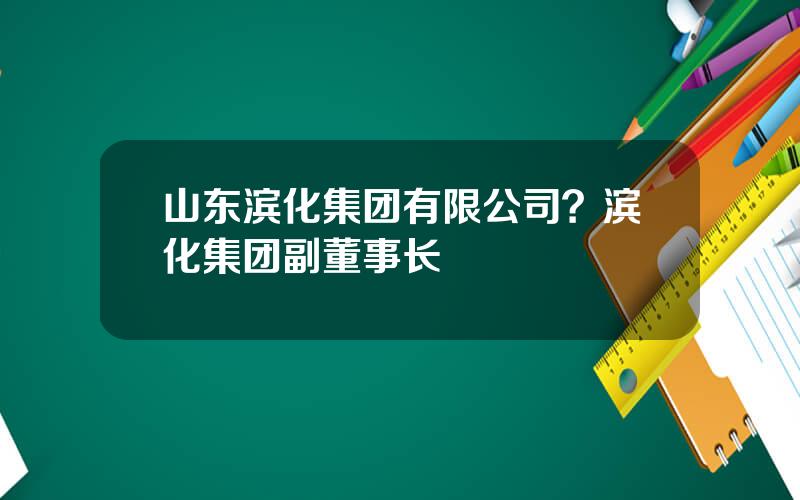 山东滨化集团有限公司？滨化集团副董事长
